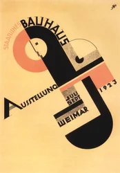 Bauhaus tentoonstelling. Ansichtkaart, 1923