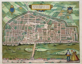 Kaart van Aurelia, uit 