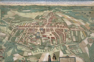 Kaart van Odense, uit 