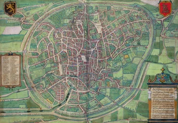 Stadsplan van Brussel, uit 