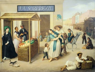 Een markt in Mexico-Stad door Jose A Arrieta
