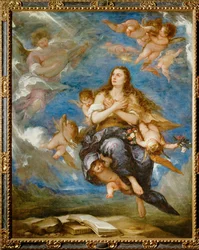 De aanname van de Magdalena (schilderij op doek)