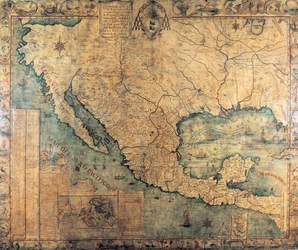 Kaart van Nieuw-Spanje (Noord-Amerika)