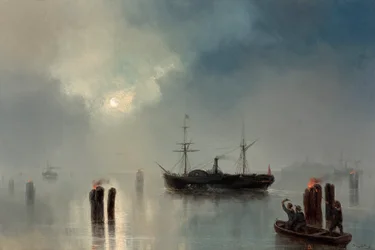 Nachtvaart in de lagune