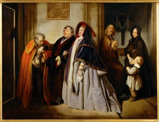 Het kwartje van de weduwe (schilderij op doek)