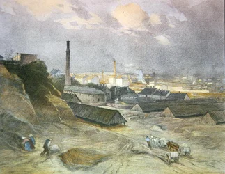 Steenfabriek in Heiligenstadt, gepubliceerd in Wenen