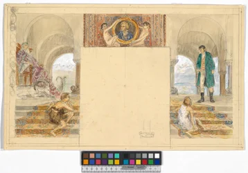 Koning van de Alpen en mensenhater (ontwerp voor de Ferdinand Raimund-cyclus "Koning van de Alpen en mensenhater" in Slot Kogl, Attergau)