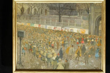 Het Noordstation op 8 nov. 1918