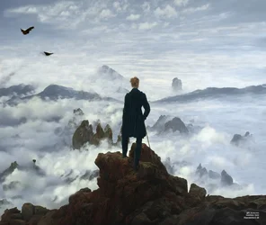 JJM recreëert Friedrich-C-D: De wandelaar boven de nevelzee (Panorama)
