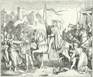 De Heilige Roomse Keizer Frederik II betreedt Jeruzalem, Zesde Kruistocht