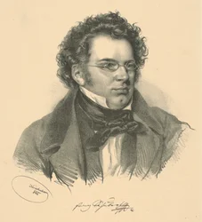 Portret van Franz Schubert, 1846