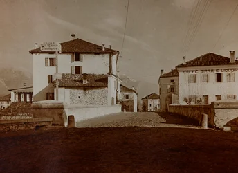 Album "Meine weltkriegs - Erinnerungen South-West Front (Karinthië, Italië, Zuid-Tirol) 31/03/1915-12/11/1918 - Josef Zohles Wien": uitzicht op Chiusaforte