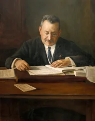 Portret van Enric Prat de la Riba (1870-1917), Catalaans nationalistisch politicus, 20e eeuw