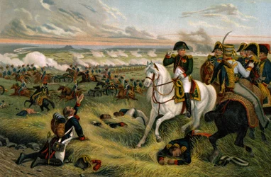 Geschiedenis. Frankrijk. Frans Eerste Keizerrijk. Napoleon I bij de Slag om Wagram