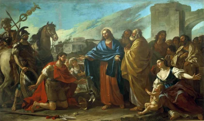 Wonderen van Christus: "De centurion aan de voeten van Christus"