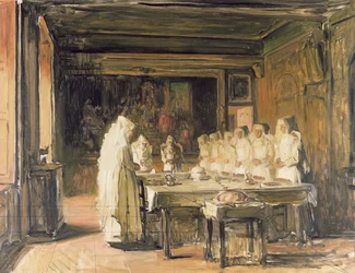 De Zusters van het Hospice de Beaune Zeggen Genade, eind 19e eeuw