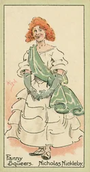 Fanny Squeers, Nicholas Nickleby (kleurenlitho)