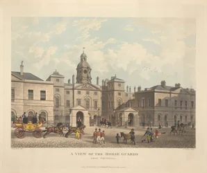 Een Uitzicht op Horse Guards vanaf Whitehall