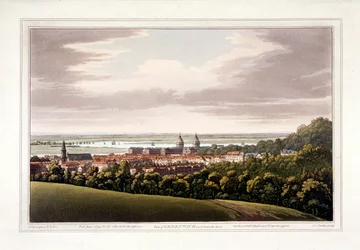 Zicht op Greenwich, Londen, 1795