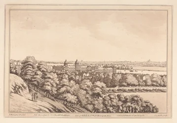 Uitzicht op Greenwich en de rivier