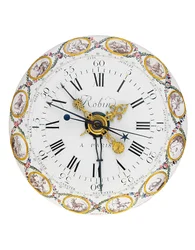Louis XVI maand-gang gemiddelde en zonnetijd schoorsteenklok met remontoire, 1778