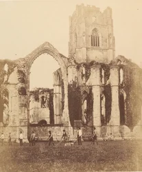 Fountains Abbey. Oostraam en Toren, 1850s