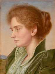 Gertrude Southall (aquarel met lichaamskleur en Arabische gom, gehoogd met goud)