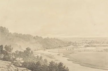 Uitzicht op Taplow en Maidenhead vanaf Cliveden