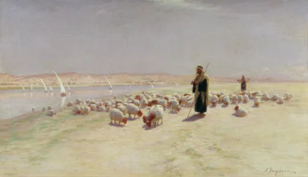 Hij dreef hen over de zanderige weg..., 1891