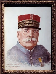 Portret van Generaal Joffre (1852-1931), maarschalk van Frankrijk. Schilderij door Joseph Félix Bouchor (1853-1937). 1915. Parijs, Musée Carnavalet