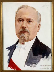 Portret van Raymond Poincare, president van de republiek