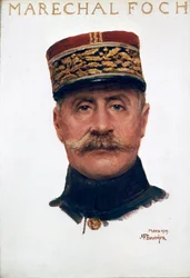 Portret van maarschalk Ferdinand Foch