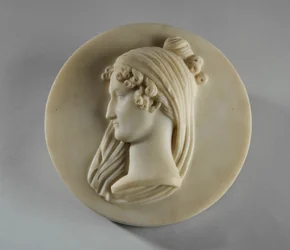 Medailleportret van mevrouw Elizabeth Allan