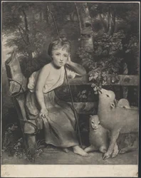 Miss Mary Palmer als "De Jonge Herderin"