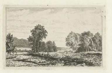 Landschap met twee figuren