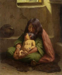 Indiase moeder en baby