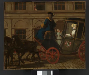 Pamela verlaat het huis van Mr B in Bedfordshire, uit 