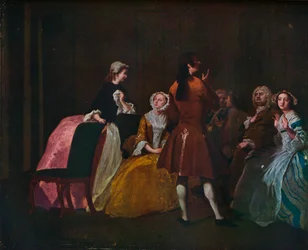 De familie Harlowe, uit Samuel Richardsons Clarissa, c1745