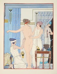 Medische massage, illustratie uit ‘De werken van Hippocrates’, 1934