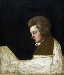 Wolfgang Amadeus Mozart (1756-1791) door Josef Lange
