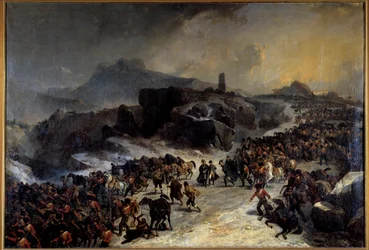 De oversteek van de Sierra Guadarrama in Spanje in december 1808 door Napoleon I