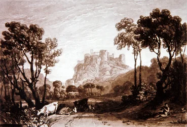 F.8.I Het kasteel boven de weiden, uit de 
