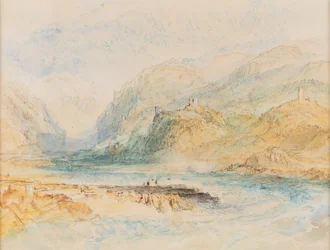 Een Zwitsers Alpenvallei, ca. 1843