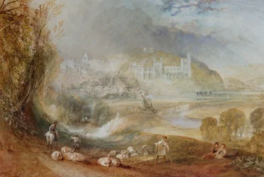 Arundel Castle en stad, c.1824