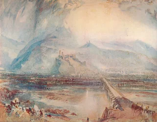 Bellinzona: vanaf de weg naar Locarno, 1909
