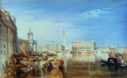 Brug der Zuchten, Dogepaleis en Douanehuis, Venetië, 1833