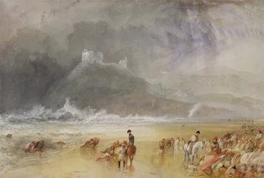 Kasteel Criccieth, Noord-Wales, ca. 1835