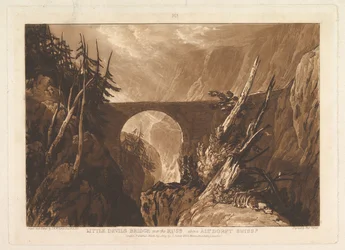 Duivelsbrug over de Russ, boven Altdorft, Zwitserland Liber Studiorum, 29 maart 1809