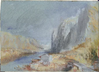 Rocher Bayard, Dinant, ca. 1839 (aquarel en bodycolour op papier)