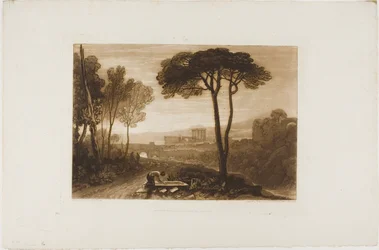 Scène in de Campagna, plaat 38 uit Liber Studiorum